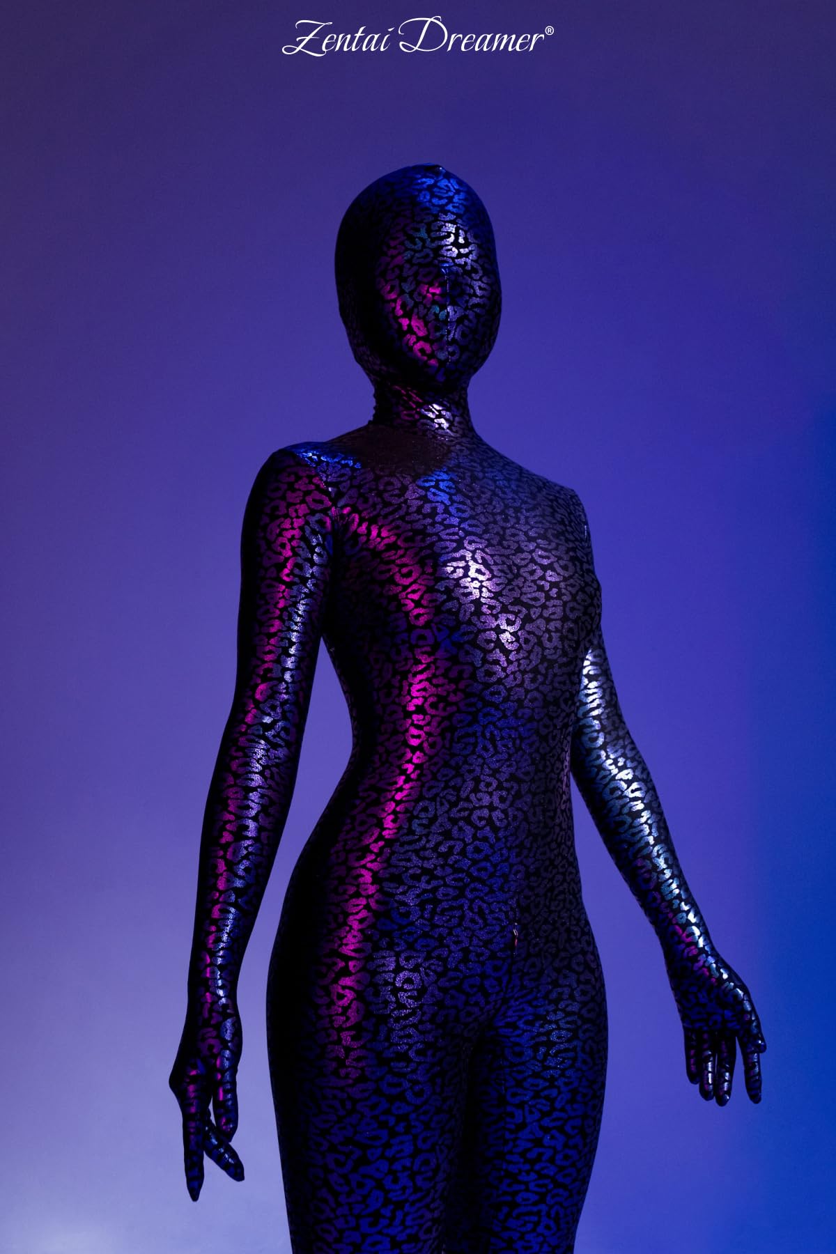 全身タイツ Zentai Dreamer パープルレオパード サイズS 新品 Amazon | Zentai Dreamer ZD27 パープルレオパード 全身タイツ オン
